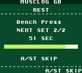 Rest timer, because the cartridge respects your recovery