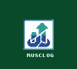 The Musclog GB splash screen