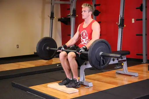 Barbell Seated Calf Raise