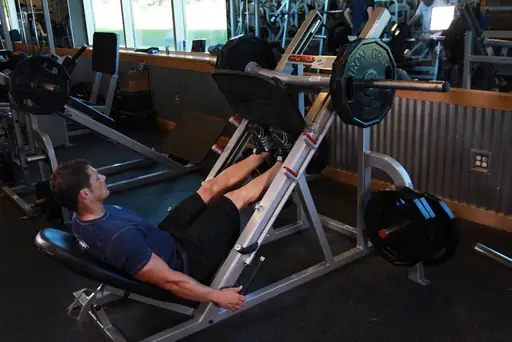 Calf Press On The Leg Press Machine
