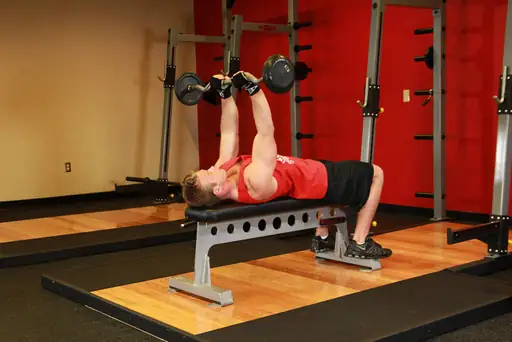 Lying Close-Grip Barbell Triceps Press To Chin