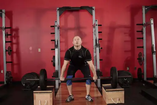 Power Clean from Blocks