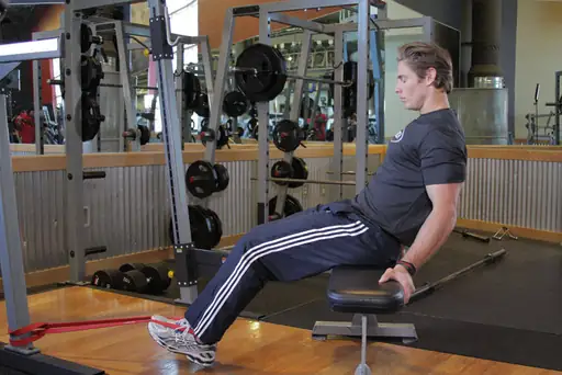 Seated Band Hamstring Curl